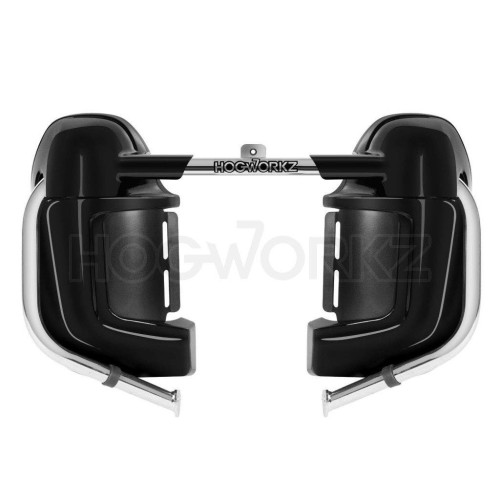 PartzBiz HD: 4414591-Hogworkz Denim Black Lower Vented Fairing for Harley Touring | HW105007