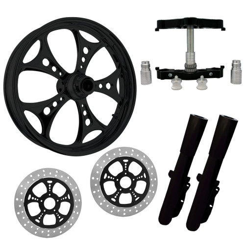 PartzBiz HD: 4414566-Holeshot Black 23 ” ยางล้อ Dual Rotors raked Triple Trees Lowers & Sliders | HOLESHOT-DUAL-BLK-KIT-PCKG PartzBiz HD: 4414566-Holeshot Black 23 ” ยางล้อ Dual Rotors raked Triple Trees Lowers & Sliders | HOLESHOT-DUAL-BLK-KIT-PCKG