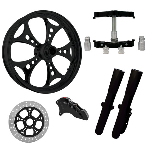 PartzBiz HD: 4414567-Holeshot Black 23 ” ยางล้อเดี่ยวคราด Triple Trees Lowers & Sliders | HOLESHOT-SNGL-BLK-KIT-23PCKG