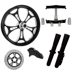 PartzBiz HD HOLESHOT-SNGL-ECL-KIT-23PCKG - Holeshot Eclipse 23" Wheel Tire Single Side w/ Raked Triple Trees Lowers & Sliders | HOLESHOT-SNGL-ECL-KIT-23PCKG