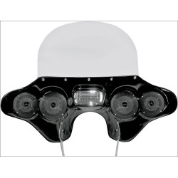 PartzBiz HD DS23300035 - Hoppe 5566 Quick Detach Fairing w/ Speakers Jenson Stereo JHD40BT FLHR | HDF-5566