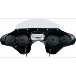 PartzBiz HD DS23300033 - Hoppe 5566 Quick Detach Fairing w/ Speakers Jenson Stereo JHD40BT FLSTF | HDF-5566-FB