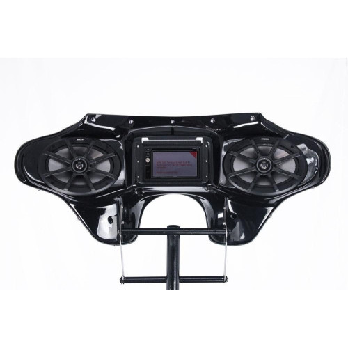 PartzBiz HD: 4414547-Hoppe HPKT-0059A Jensen Touch Screen Fairing พร้อมลำโพง 15-19 Harley FLRT Freewheeler เสียงระบบเสียงวิทยุแบบกำหนดเองสเตอริโออัพเกรด