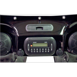 PartzBiz HD DS23300097 - Hoppe Mediazilla Quick Detach Fairing w/ Speakers & Jenson JHD40BT FLSTC | CM0119-MZ-SFT