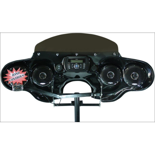 PartzBiz HD: 4414515-Hoppe Quadzilla Quick Detach Fairing Speakers FLSTN พร้อมระบบควบคุมแฮนด์ | HDF-SFTDX-QZ-HC