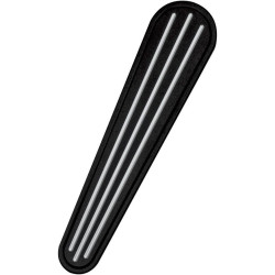 PartzBiz HD TR621578 - Pro One 1 Ball-milled Black Dash Insert สำหรับ Harley FLHX FLTRX 08-15 | 908365B