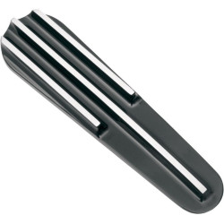 PartzBiz HD DS22020054 - Covingtons Customs Finned Black Dash Insert Cover Harley FLHX FLTRX 08-17 | C1252-B