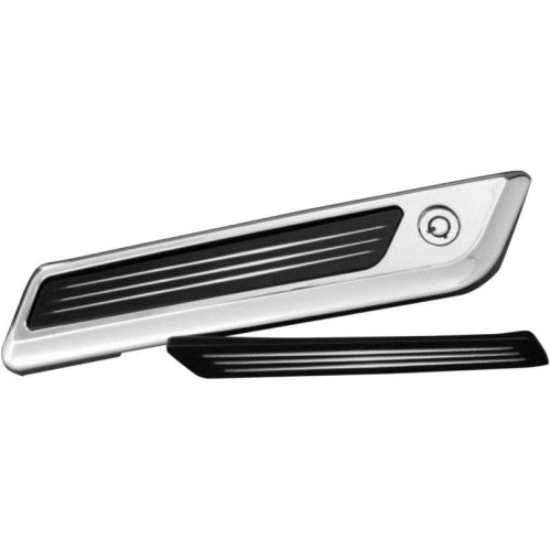 PartzBiz HD: 4414410-Accutronix Black Night Series Diamond Latch Cover Inserts for Harley Touring 14 - BLI14-IN