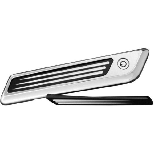 PartzBiz HD: 4414413-Accutronix Black Night Series Speedball Latch Cover Inserts for Harley Touring 14 - BLI14-SBN