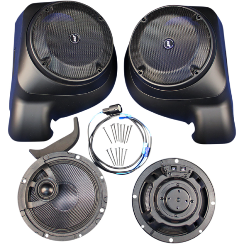 PartzBiz HD: 4414429-J&M 6.58" ROKKER XRP Fairing Lowers Speaker Kit Harley Batwing 14-Up