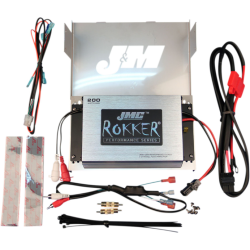 PartzBiz HD JMRA-2000HC06 - J&M JMC ROKKER 200 W 2-Channel Amplifier Kit Harley Batwing 98-13
