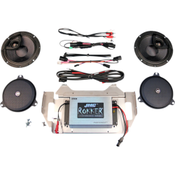 PartzBiz HD RPKT-200HC14 - J&M JMC ROKKER 200W 2-Channel Amplifier Speaker Kit Harley Batwing 15-Up