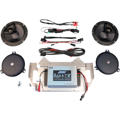 PartzBiz HD: 4414395-J&M JMC ROKKER 200W 2-Channel Amplifier Speaker Kit Harley Batwing 15-Up PartzBiz HD: 4414395-J&M JMC ROKKER 200W 2-Channel Amplifier Speaker Kit Harley Batwing 15-Up