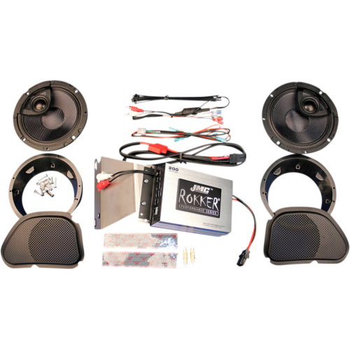 PartzBiz HD: 4414398-J&M JMC ROKKER 200W 2-Channel Amplifier Speaker Kit Harley Road Glide 98-13 PartzBiz HD: 4414398-J&M JMC ROKKER 200W 2-Channel Amplifier Speaker Kit Harley Road Glide 98-13