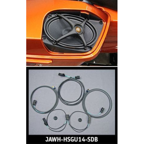 PartzBiz HD: 4414375-J&M ROKKER Rear Saddlebag Lid-Speaker Wire Harness 14-19 Harley FLHX FLTRX