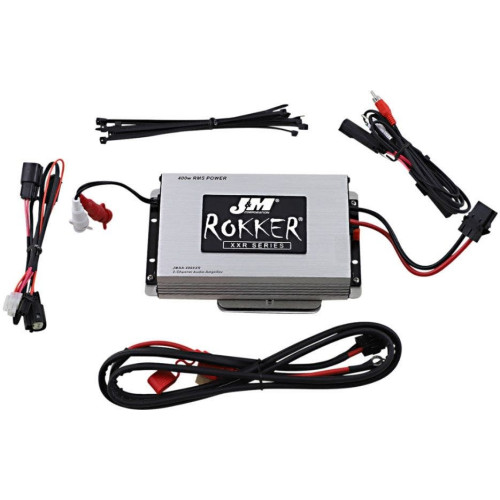PartzBiz HD: 4414387-J&M ROKKER XXR 400W 2-CH 400W 2-Channel Amplifier Kit Harley Road Glide 15-20