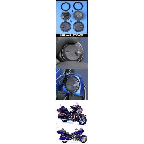 PartzBiz HD: 4414347-J&M ROKKER XXR 6.71” Rear-Pod Lower-Fairing Speaker Kit w/ Grill Mounted Tweeters 14-17 Harley PartzBiz HD: 4414347-J&M ROKKER XXR 6.71” Rear-Pod Lower-Fairing Speaker Kit w/ Grill Mounted Tweeters 14-17 Harley