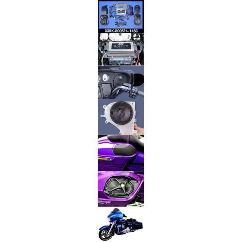 PartzBiz HD: 4414348-J&M Rokker XXR Extreme 800w 4-Speaker & Amp Install Kit 14-20 Harley FLHX XXRK-800SP4-14SG ดีที่สุดสำหรับการอัพเกรดระบบเสียง davidson PartzBiz HD: 4414348-J&M Rokker XXR Extreme 800w 4-Speaker & Amp Install Kit 14-20 Harley FLHX XXRK-800SP4-14SG ดีที่สุดสำหรับการอัพเกรดระบบเสียง davidson