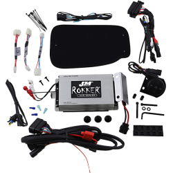 PartzBiz HD JAMP-400RK14BLU - J&M ROKKER® XXR 400W 2-Channel Bluetooth Amp Kit Harley Road King 98-18 PartzBiz HD JAMP-400RK14BLU - J&M ROKKER® XXR 400W 2-Channel Bluetooth Amp Kit Harley Road King 98-18