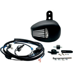 PartzBiz HD DS19010419 - Jim's Black ForceFlow Cylinder Head Coolers Engine Cooler Harley 99-16 | 5401