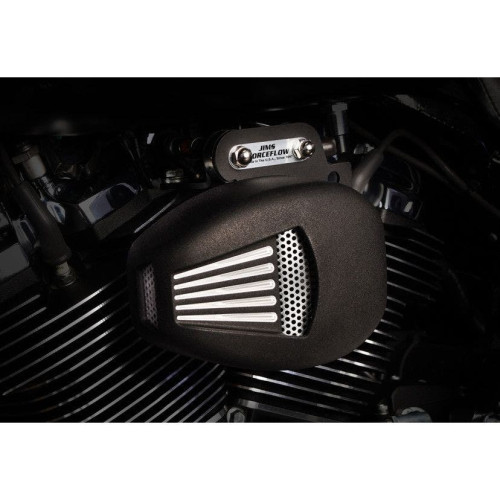 PartzBiz HD: 4414281-Jims USA 5469 ชุดทำความเย็นฝาสูบ ForceFlow สีดำ Harley 17-18 M8 | 5468