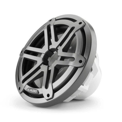 PartzBiz HD: 4414252-ไดร์เวอร์ซับวูฟเฟอร์มารีน JL Audio ขนาด 10 นิ้ว; กระจังหน้าสปอร์ตสีเทาเมทัลลิก 4?