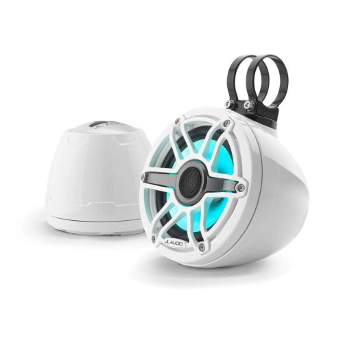 PartzBiz HD: 4414215-JL Audio 6.5-Inch Enclosed Coaxial System W/LED Gloss White Enclosure Sport Grille PartzBiz HD: 4414215-JL Audio 6.5-Inch Enclosed Coaxial System W/LED Gloss White Enclosure Sport Grille