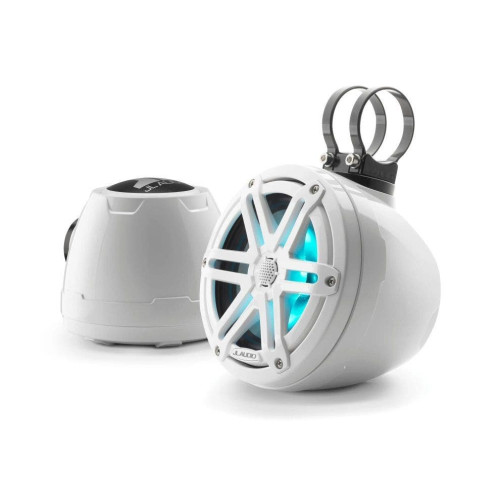PartzBiz HD: 4414217-JL Audio 6.5-Inch Enclosed Coaxial System W/RGB LED Gloss White Sport Grille
