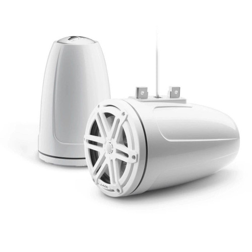 PartzBiz HD: 4414185-JL Audio 7.7-Inch Enclosed Tower Coaxial System Gloss White Enclosure White Sport Grille PartzBiz HD: 4414185-JL Audio 7.7-Inch Enclosed Tower Coaxial System Gloss White Enclosure White Sport Grille