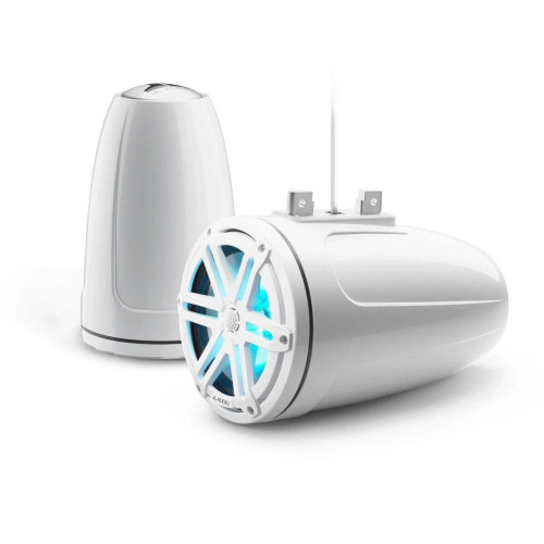 PartzBiz HD: 4414186-JL Audio 7.7-Inch Enclosed Tower Coaxial System Gloss White W/RGB LED Sport Grille PartzBiz HD: 4414186-JL Audio 7.7-Inch Enclosed Tower Coaxial System Gloss White W/RGB LED Sport Grille