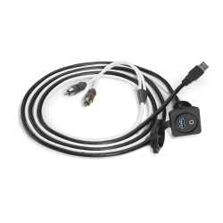 PartzBiz HD JL-XMD-USB/3.5mm-PNL - JL Audio Combo 3.5mm Audio Jack and 9 Wire USB Port for Panel-Mounting PartzBiz HD JL-XMD-USB/3.5mm-PNL - JL Audio Combo 3.5mm Audio Jack and 9 Wire USB Port for Panel-Mounting