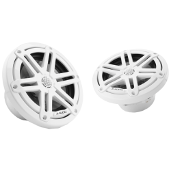 PartzBiz HD JL-M3650X-S-GW-A - JL Audio M3 6.5" Marine Coaxial Speakers Gloss White Sport Grille 225w 89.5db/w PartzBiz HD JL-M3650X-S-GW-A - JL Audio M3 6.5" Marine Coaxial Speakers Gloss White Sport Grille 225w 89.5db/w