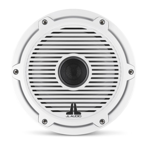 PartzBiz HD: 4414125-JL Audio M6 ชุดลำโพงโคแอกเซียลสำหรับเรือเดินทะเลขนาด 7.7 นิ้วพร้อมตะแกรงสีขาวคลาสสิก