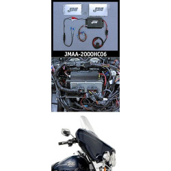 PartzBiz HD JMAA-2000HC06 - J&M JMAA-2000HC06 Performance Series 200w 2-CH Amp Kit 06-13 Harley Batwing Touring Dresser Bagger | JMAA-1800HC06
