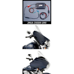 PartzBiz HD JMAA-2000H-UNV - J&M JMAA-2000H-UNV Performance Series 2-CH 200w Amp Kit Univ 98-13 Harley FLH/T Touring Bagger Dresser | JMAA-1800H-UNV