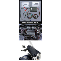 PartzBiz HD JMAA-4000HC06-UL - J&M JMAA-4000HC06-UL Performance Series 4-CH 400w Amp Kit 06-13 Harley FLHTC FLHTCU Electra Glide Ultra Classic Touring Bagger Dresser | JMAA-3600HC06-UL