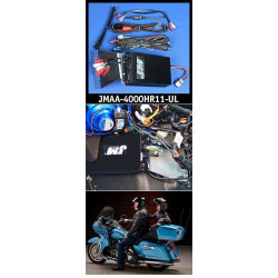 PartzBiz HD JMAA-4000HR11-UL - J&M JMAA-4000HR11-UL Performance Series 4-CH 400w Amp Kit 11-13 Harley FLTRU Road Glide Ultra Bagger Dresser Touring | JMAA-3600HR11-UL