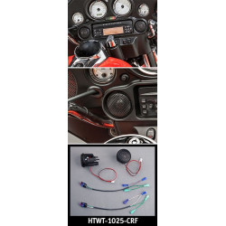 PartzBiz HD HTWT-1025-CRF - J&M ROKKER HTWT-1025-CRF Series Dash Tweeter Speakers Kit 98-13 Harley FLH/T/X PartzBiz HD HTWT-1025-CRF - J&M ROKKER HTWT-1025-CRF Series Dash Tweeter Speakers Kit 98-13 Harley FLH/T/X