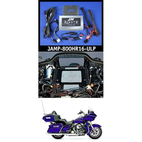 PartzBiz HD: 4414038-J&M ROKKER XXRP 800w วัตต์ 4 Channel DSP Programmable Amp kit 16-20 FLTRU Ultra JAMP-800HR16-ULP ดีที่สุดสำหรับ davidson เสียงระบบอัพเกรด