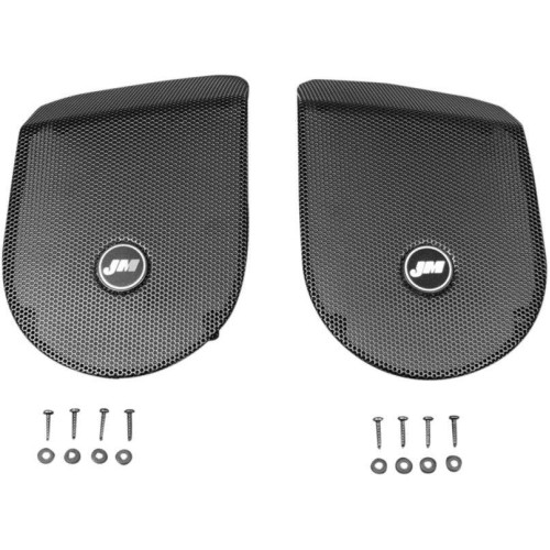 PartzBiz HD: 4414040-J&M Saddlebag Lid Speaker Grill ชุดสำหรับ Harley 98-13 FLH/T Boom Speaker Lids | HGRL-SD06 PartzBiz HD: 4414040-J&M Saddlebag Lid Speaker Grill ชุดสำหรับ Harley 98-13 FLH/T Boom Speaker Lids | HGRL-SD06