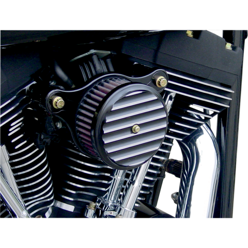 PartzBiz HD: 4414010-Joker Machine เครื่องฟอกอากาศแบบครีบดำ Harley Sportster XL 91-06 | 10-203B