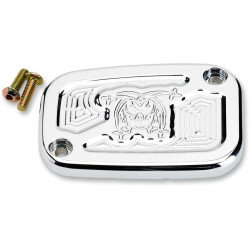 PartzBiz HD DS06100845 - Joker Machine Chrome Joker ฝาครอบกระบอกสูบเบรคหน้า Harley 08-15 FLH/T - 08-003C