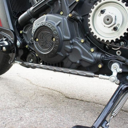 PartzBiz HD DS16010498 - Joker Machine Chrome Adjustable Shift Rod Indian Scout Octane 15-20 30-810-3 1601-0498 16010498 bobber sixty abs best for replacement repair custom
