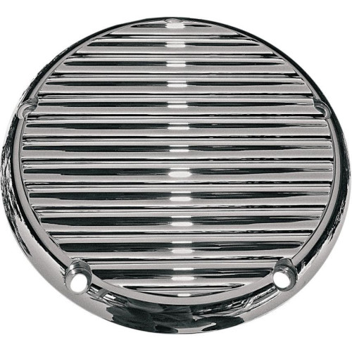 PartzBiz HD: 4413948-Joker Machine Chrome Finned 5 Hole Derby Cover สำหรับ Harley Big Twin Cam 99-16 | 06-99FN