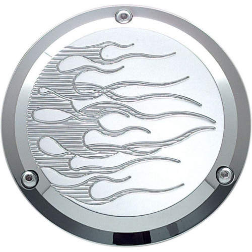PartzBiz HD: 4413952-ฝาครอบ Joker Machine Chrome Flame 3 Hole Derby สำหรับ Harley Big Twin 70-98 | 921017เอฟซี PartzBiz HD: 4413952-ฝาครอบ Joker Machine Chrome Flame 3 Hole Derby สำหรับ Harley Big Twin 70-98 | 921017เอฟซี