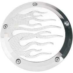 PartzBiz HD DSDS375057 - Joker Machine Chrome Flame 5 Hole Derby Cover สำหรับ Harley Twin Cam 99-16 | 06-99F PartzBiz HD DSDS375057 - Joker Machine Chrome Flame 5 Hole Derby Cover สำหรับ Harley Twin Cam 99-16 | 06-99F