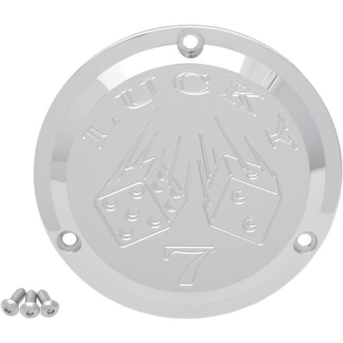 PartzBiz HD: 4413957-Joker Machine Chrome Lucky 7 3 Hole Derby Cover สำหรับ Harley Big Twin 70-98 | 921017ล PartzBiz HD: 4413957-Joker Machine Chrome Lucky 7 3 Hole Derby Cover สำหรับ Harley Big Twin 70-98 | 921017ล