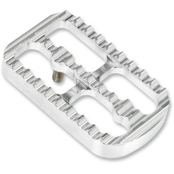 PartzBiz HD DS16100433 - Joker Machine Raw Aluminum Serrated Brake Pad for Harley FL Touring / Softail - 08-641