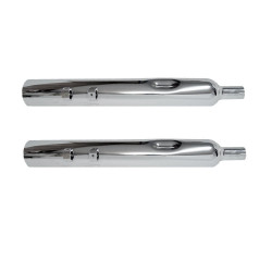 PartzBiz HD JFB-JPT31228MC134 - Jones Exhaust Chrome 3.5" Full Boar Slip-On Muffler 1.75" Baffle H-D FLH/T 95-16 Touring Harley PartzBiz HD JFB-JPT31228MC134 - Jones Exhaust Chrome 3.5" Full Boar Slip-On Muffler 1.75" Baffle H-D FLH/T 95-16 Touring Harley