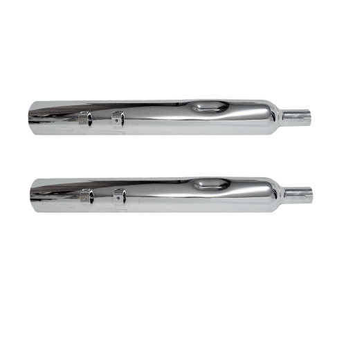 PartzBiz HD: 4413930-Jones Exhaust Chrome 3.5" Full Boar Slip-On Muffler 1.75" Baffle H-D FLH/T 95-16 Touring Harley PartzBiz HD: 4413930-Jones Exhaust Chrome 3.5" Full Boar Slip-On Muffler 1.75" Baffle H-D FLH/T 95-16 Touring Harley